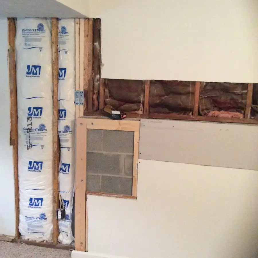 Wall insulation replacement during Contents Cleaning & Restoration in Lloyd